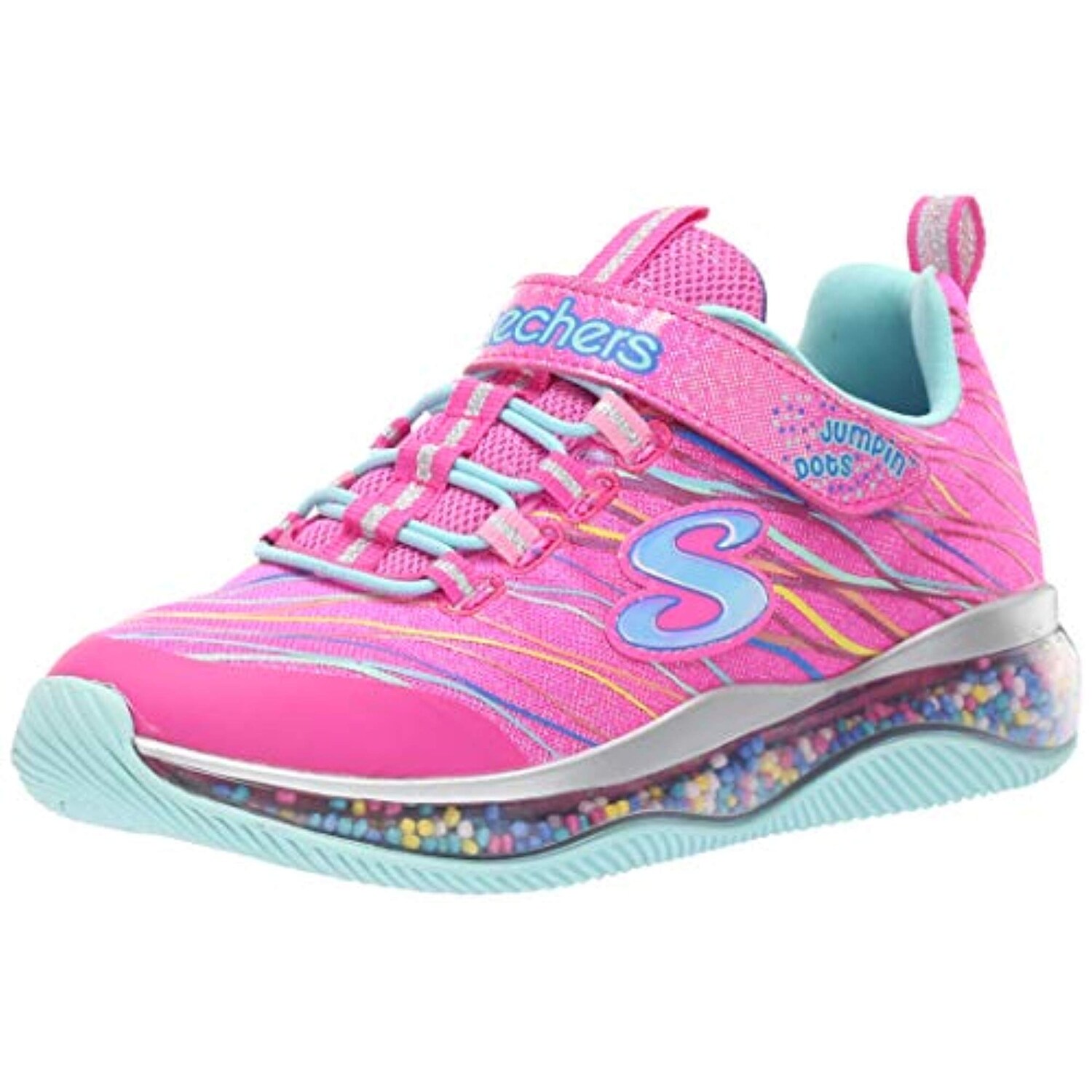 Skechers Baby Girls' Litebeams Gleam N'DREAM Sneaker, neon PinkMulti, 9 Medium US Toddler Skechers Baby Girls' Litebeams Gleam N'DREAM Sneaker, neon PinkMulti, 9 Medium US Toddler