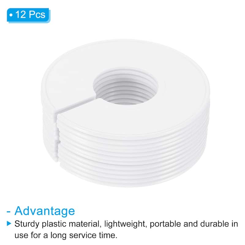 12pcs Clothes Dividers, Clothing Rack Size Dividers Round Separator