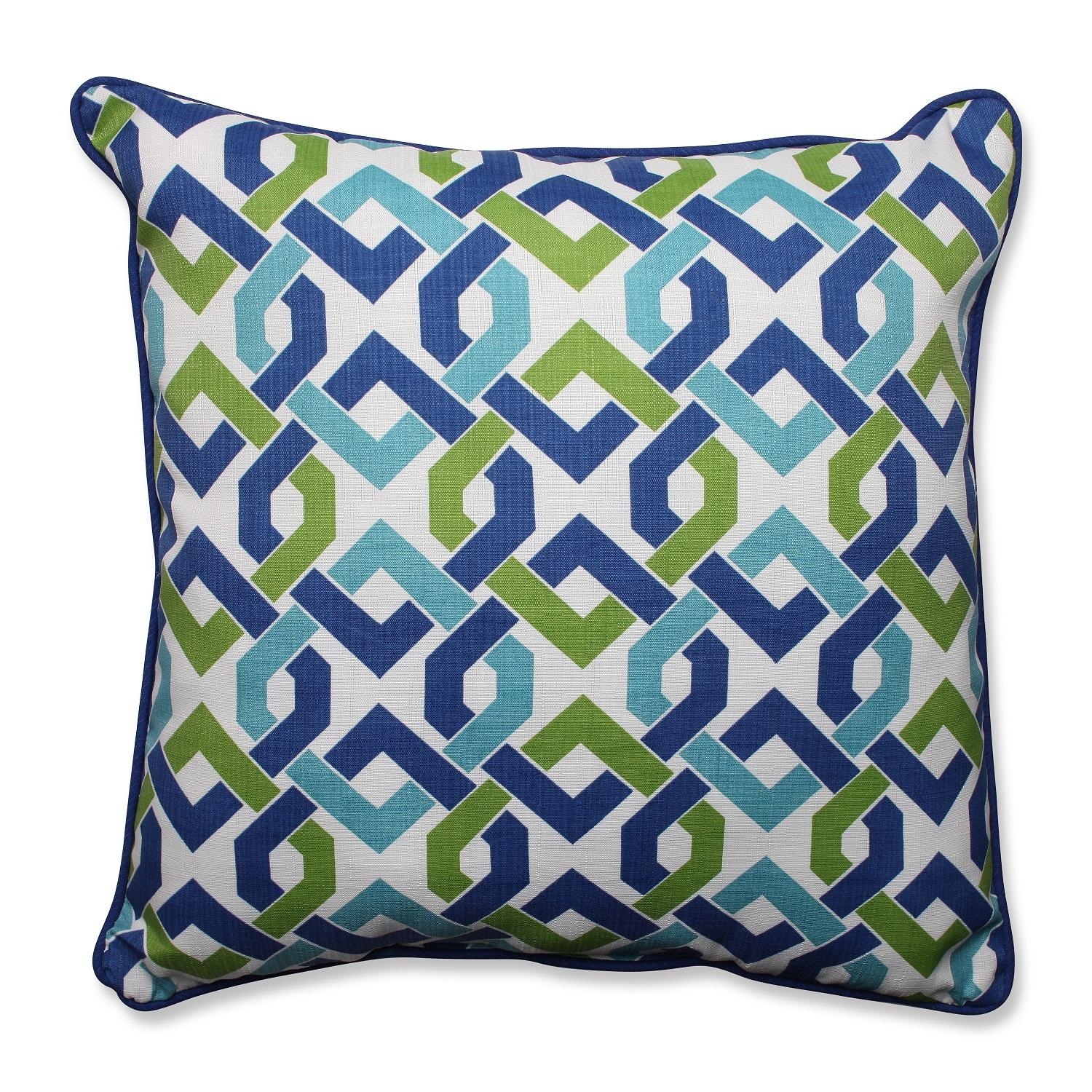 Teal and sale lime green cushions