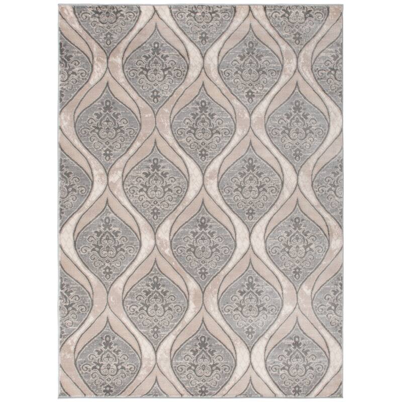 Galleria Aurora Gray Mosaic Lattice Rug - 7'10"x9'10' - Grey