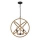 preview thumbnail 1 of 7, Marina 4-Light Chandelier in Natural Black - 4 Light Chandelier