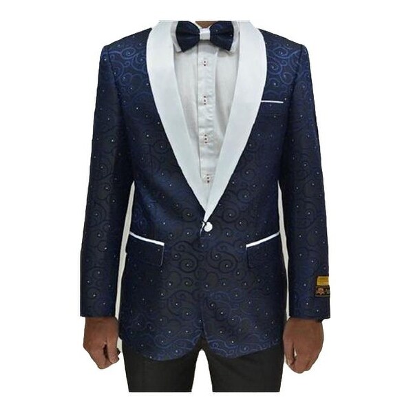 mens patterned tuxedo jacket