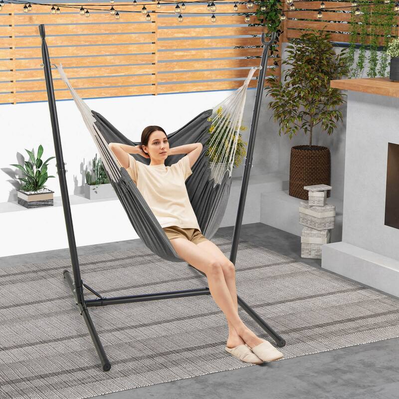 Costway Adjustable Hammock Chair with Stand 6 Adjustable Positions - See Details