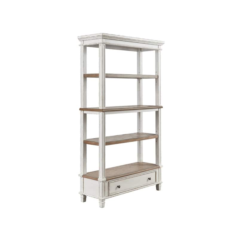 Signature Design by Ashley Realyn Casual Bookcase Two-tone - 45" W x 16" D x 74.5" H