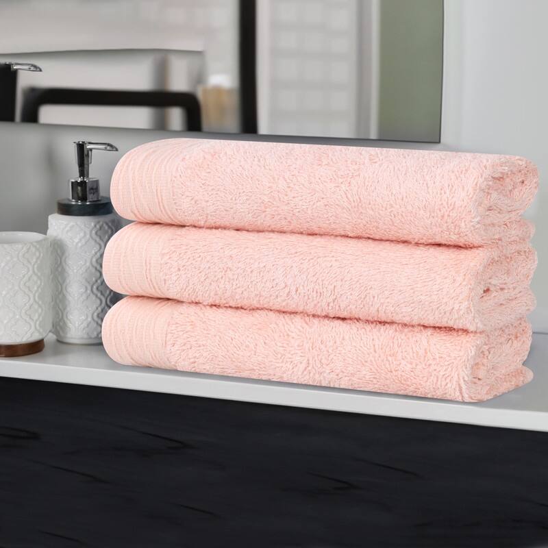 Superior Sierra Rayon From Bamboo Cotton Blend Bath Towel Set of 3