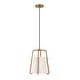 preview thumbnail 2 of 17, Marduk Contemporary Antique Pendant with White Linen Shade