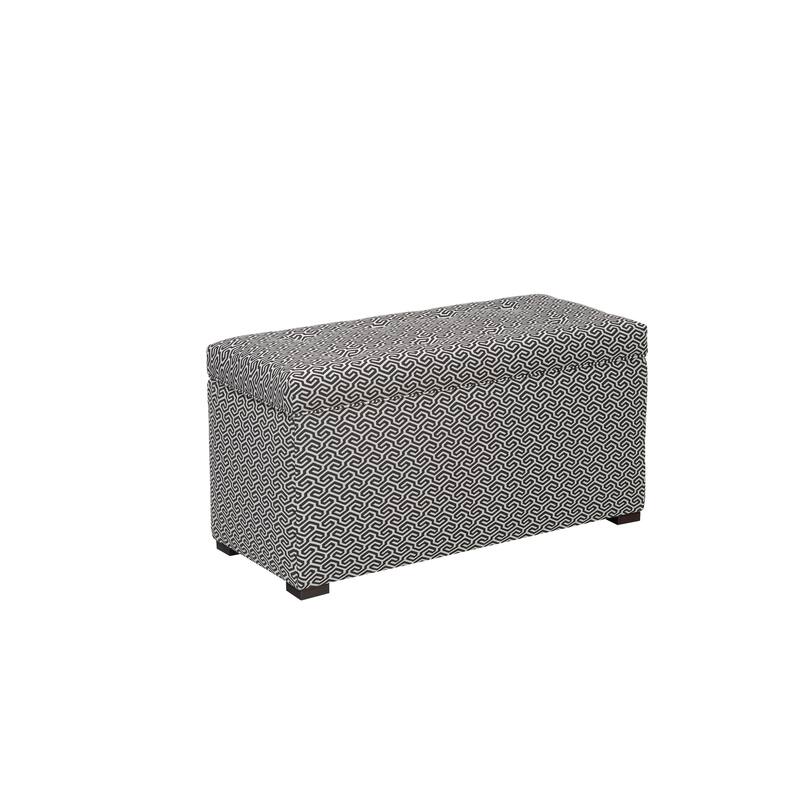 Angela Transitional Living Room Storage Trunk Bench