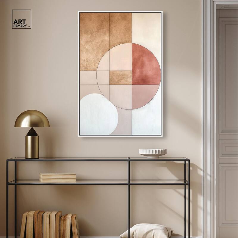 Modernist Circles II Canvas by Art Remedy