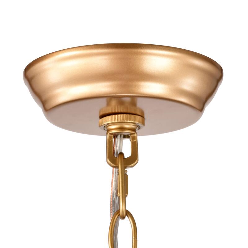 Eva 8-Light Metal Round Chandelier.