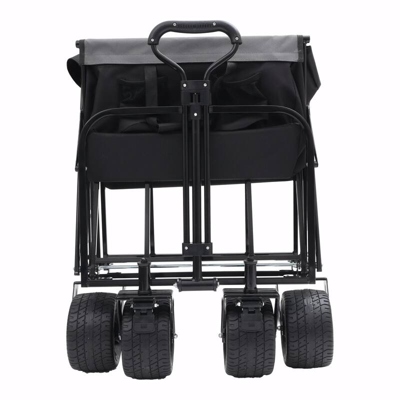 440lbs Collapsible Foldable Wagon Cart - Beach Wagon, Utility Cart, Grocery Cart