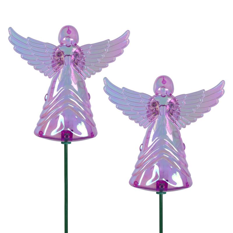 Exhart 2 Piece Angel WindyWing Garden Stakes, 4.5 by 30 Inches