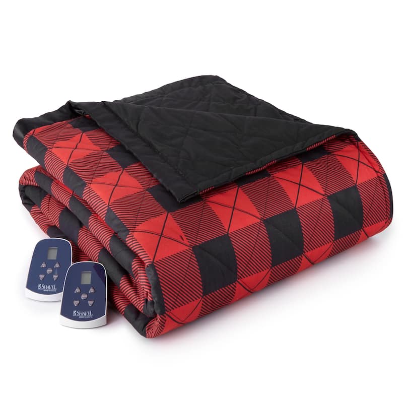 Shavel Micro Flannel® Quilted Electric Heated Blanket