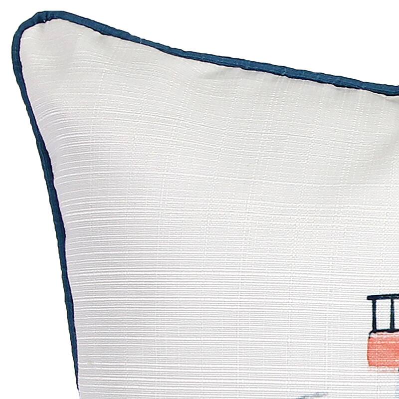 18" x 18" Nautical Indoor Throw Pillow with Welt