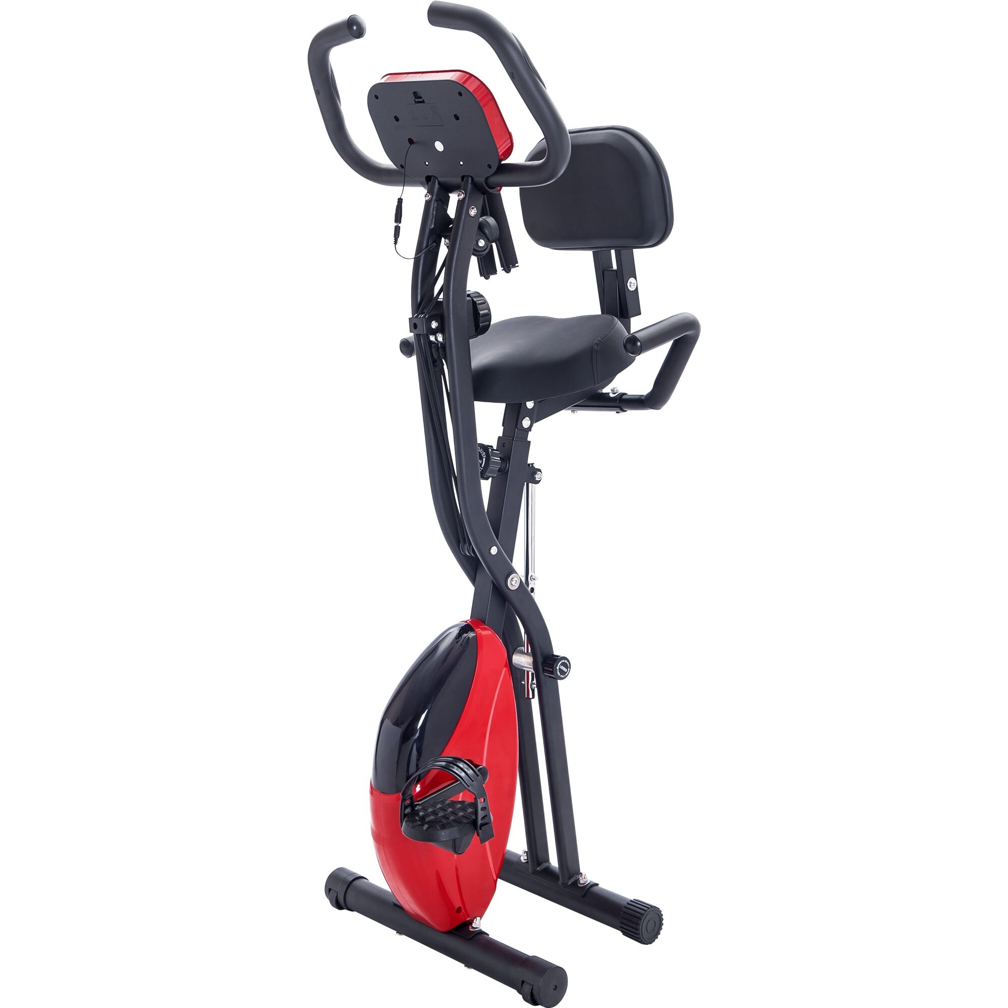 Folding Exercise Bike Fitness Upright and Recumbent X Bike with 10 Level Adjustable Resistance Arm Bands and Backrest On Sale Bed Bath Beyond 34509520