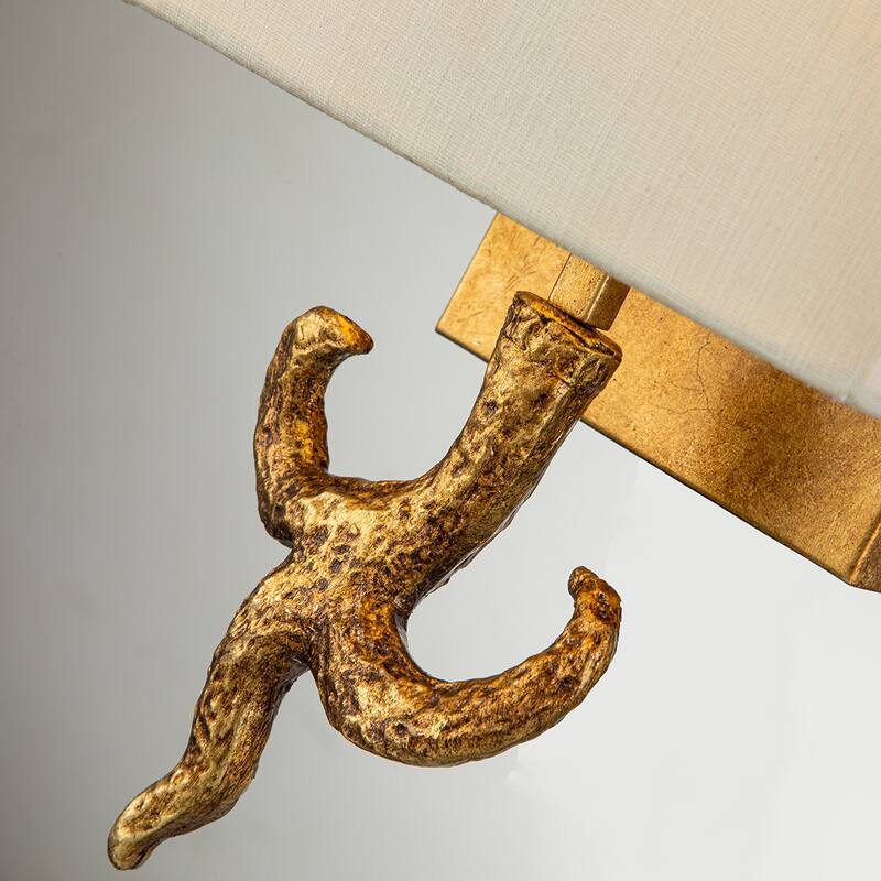 Swirl Large Sconce in Bone - 9 x 6 x 12.5
