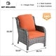 preview thumbnail 30 of 67, OVIOS 2-piece Patio Wicker Chairs Set