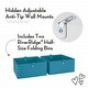 preview thumbnail 5 of 19, RiverRidge Kids 4-Tier 13in Ladder Shelf Toy Organizer with 3 Open Display Shelves - White with Two 5" Fabric Bins