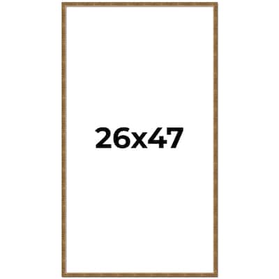 26x47 Frame Gold Picture Frame - Complete Modern Photo Frame Includes