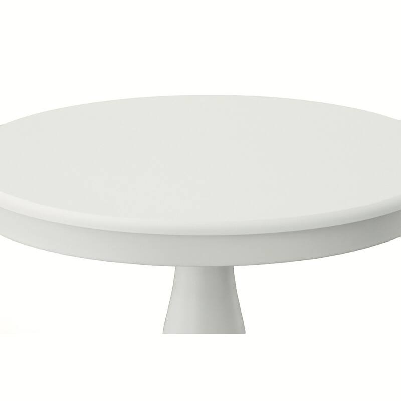 Pedestal Dining Table with Round Top - 30" - White