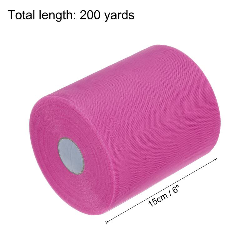 Tulle Rolls Fabric Spools 6" for Decoration Wrapping Wedding DIY Craft