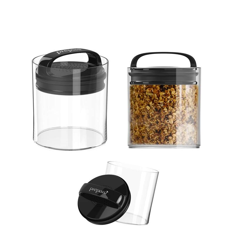 Prepara Set of 2 Evak Fresh Saver Airtight Containers - Medium (5.12" × 4.65")