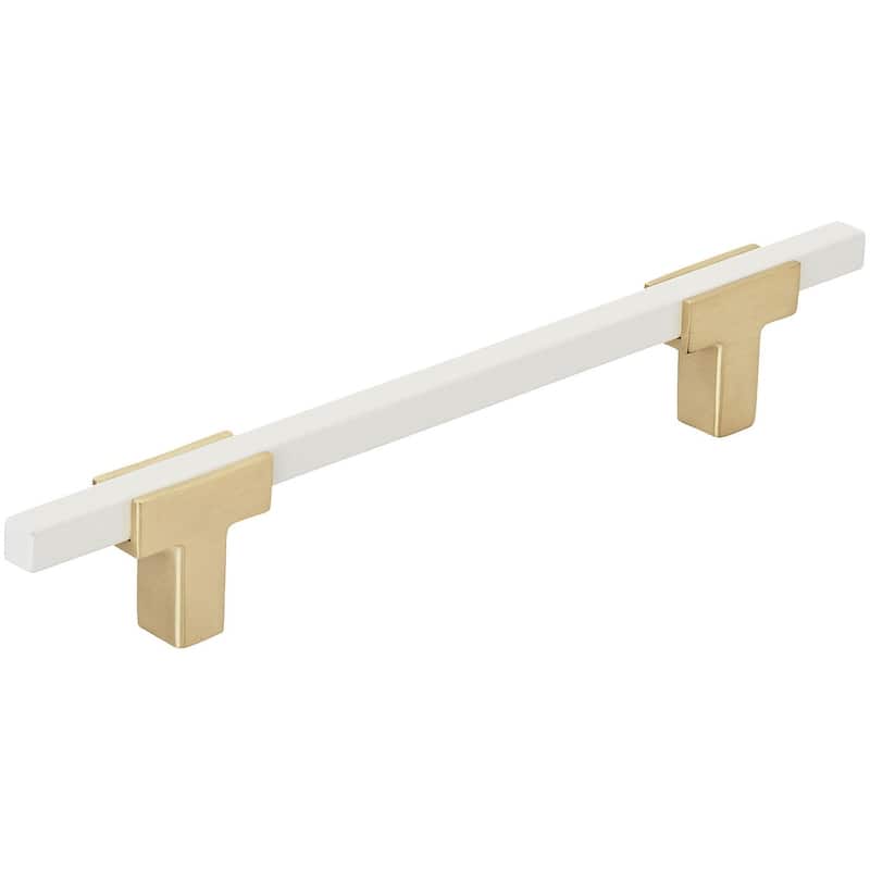Amerock Urbanite 5-1/16 Inch Center to Center Bar Cabinet Pull - Brushed Gold / White