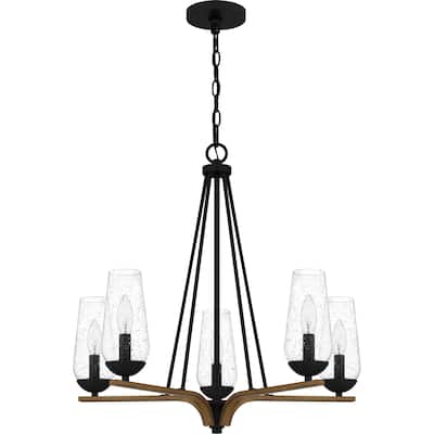 Rochester 5-Light Matte Black Chandelier