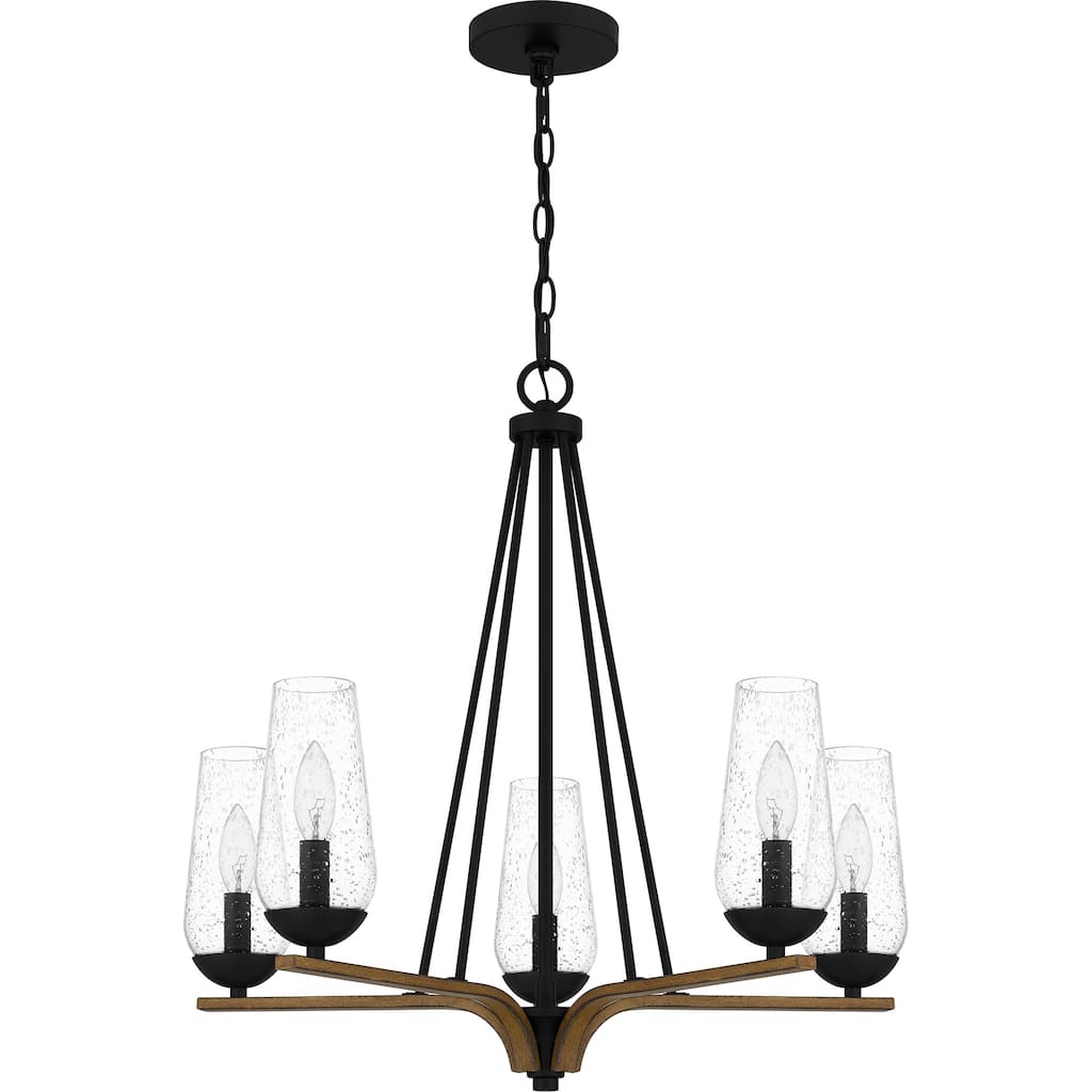 Rochester 5-Light Matte Black Chandelier