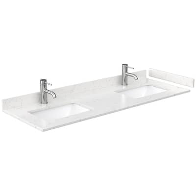 Wyndham Collection 60" Double Vanity Top with Undermount Rectangular