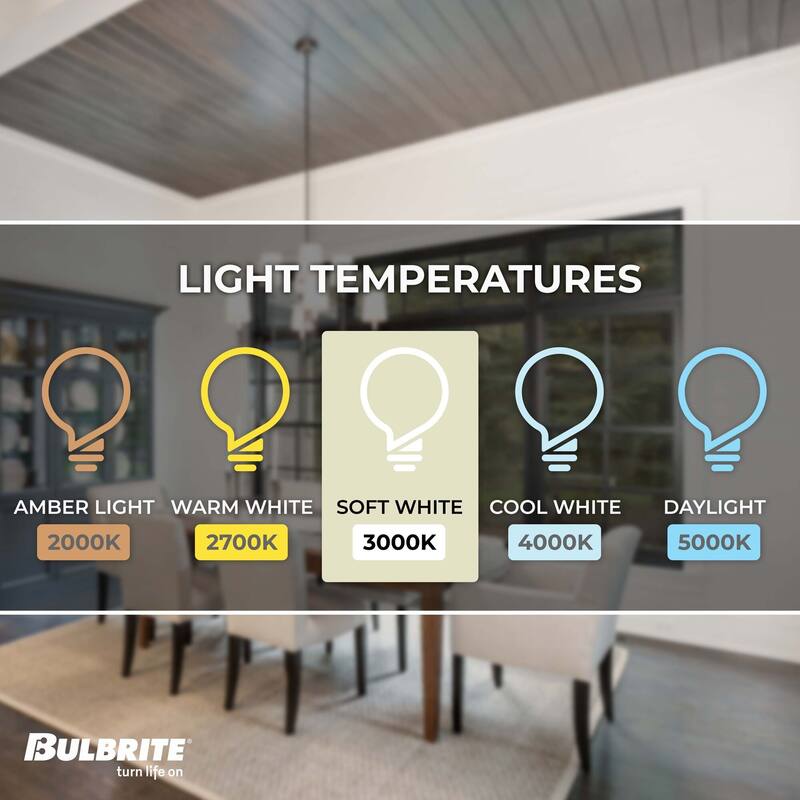 Bulbrite Pack of (5) 120V Dimmable T4 Halogen Mini Light Bulbs with Mini-Candelabra (E11) Base, 2900K Soft White Light
