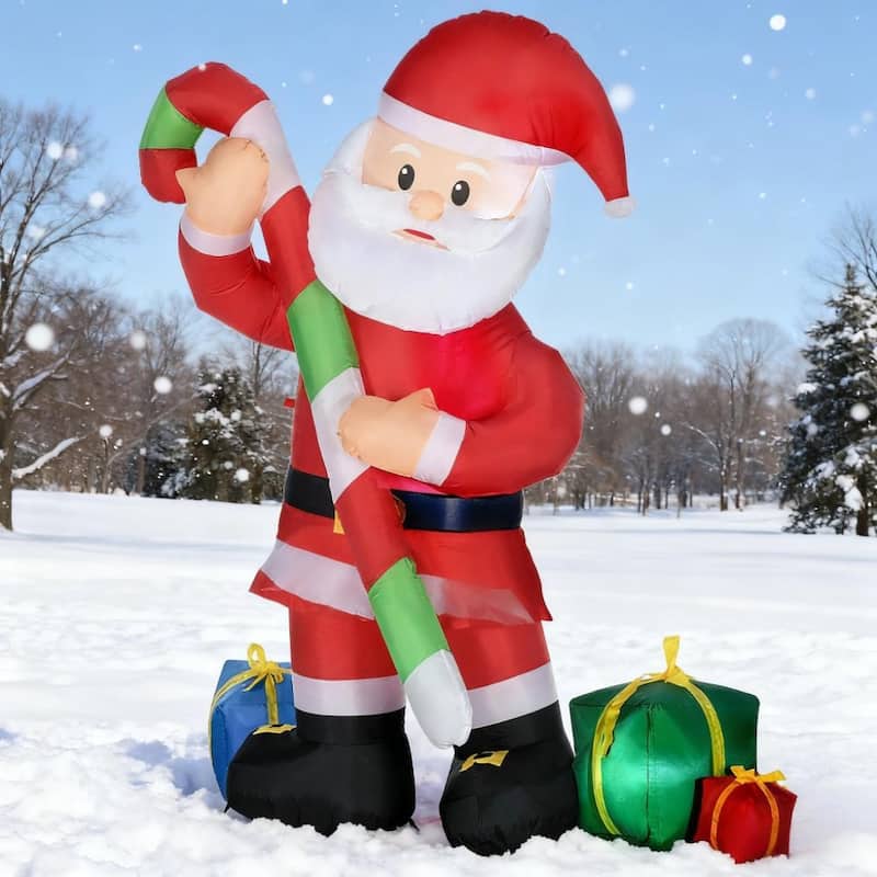 Anmytek 6FT Festive Christmas Inflatable - Outdoor Yard Holiday Decor