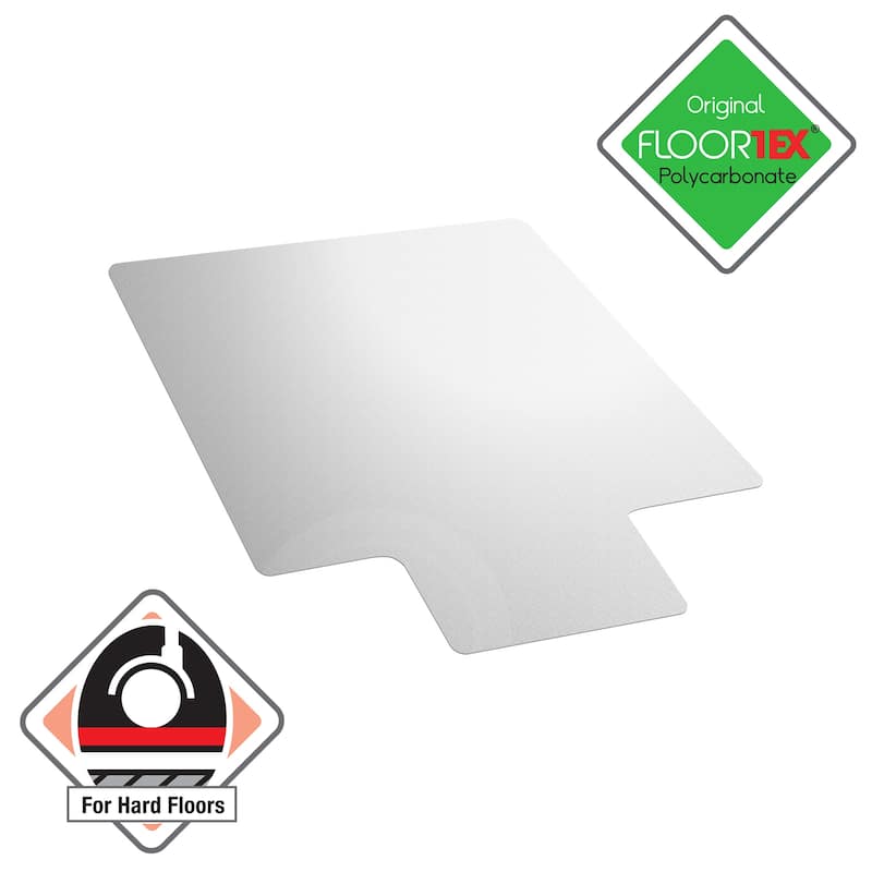 Ultimat® Polycarbonate Lipped Chair Mat for Hard Floor - 48" x 53"