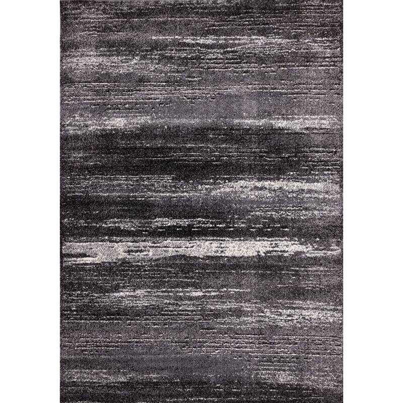 May Collection - Cream/Grey Distressed Lines Rug