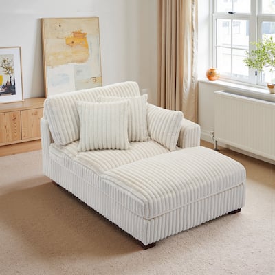 Modern Indoor Chaise Lounge Couch with Pillows