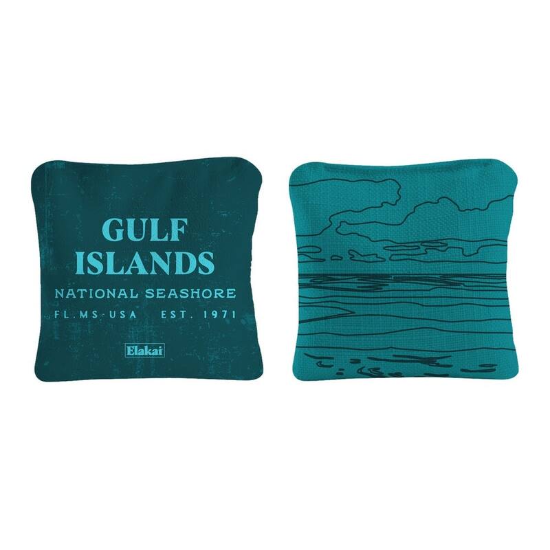 Gulf Islands Shore Dual Sided Pro Cornhole Bags (Set of 4)