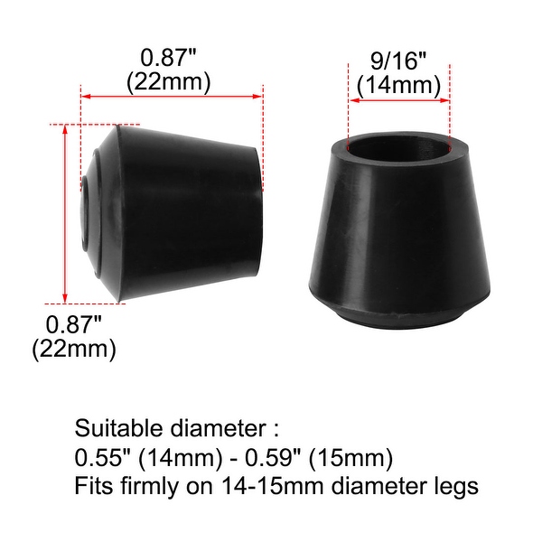 Rubber table leg 2025 caps