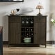 preview thumbnail 9 of 10, Furniture of America Madrid Contemporary 5-shelf Buffet