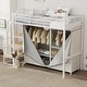 preview thumbnail 5 of 36, Metal Loft Bed with Wardrobe and Storage Shelves
