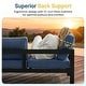 preview thumbnail 36 of 47, Royalcraft 4-Piece All-Aluminum Patio Set with 5" Cushions & 3.2" Widened Armrest, Seats 5, 250 lbs - 4-Piece Sets