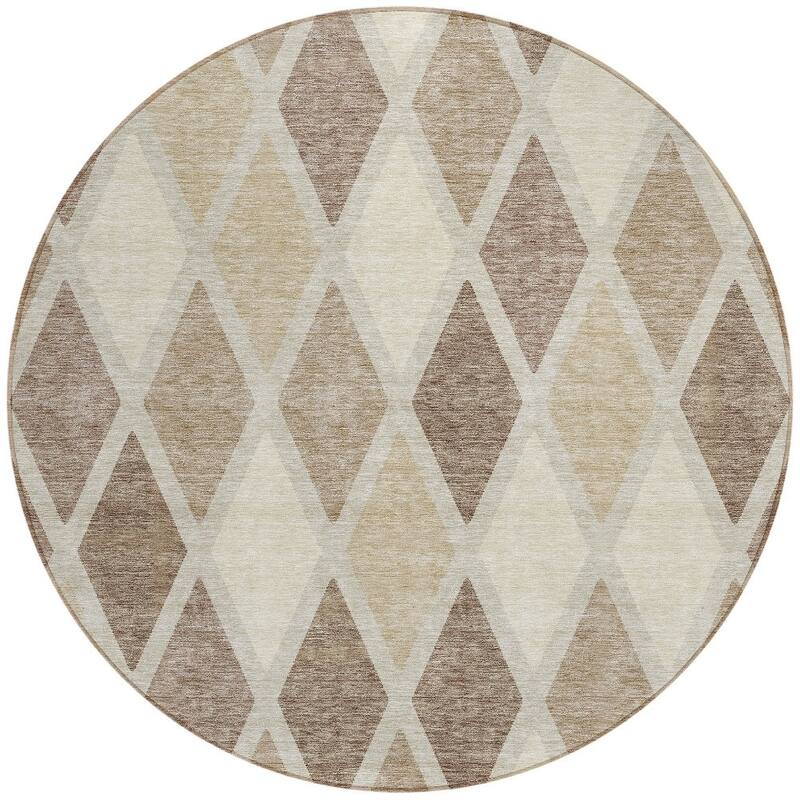 HomeRoots Geometric Transitional Rectangle Outdoor Rug