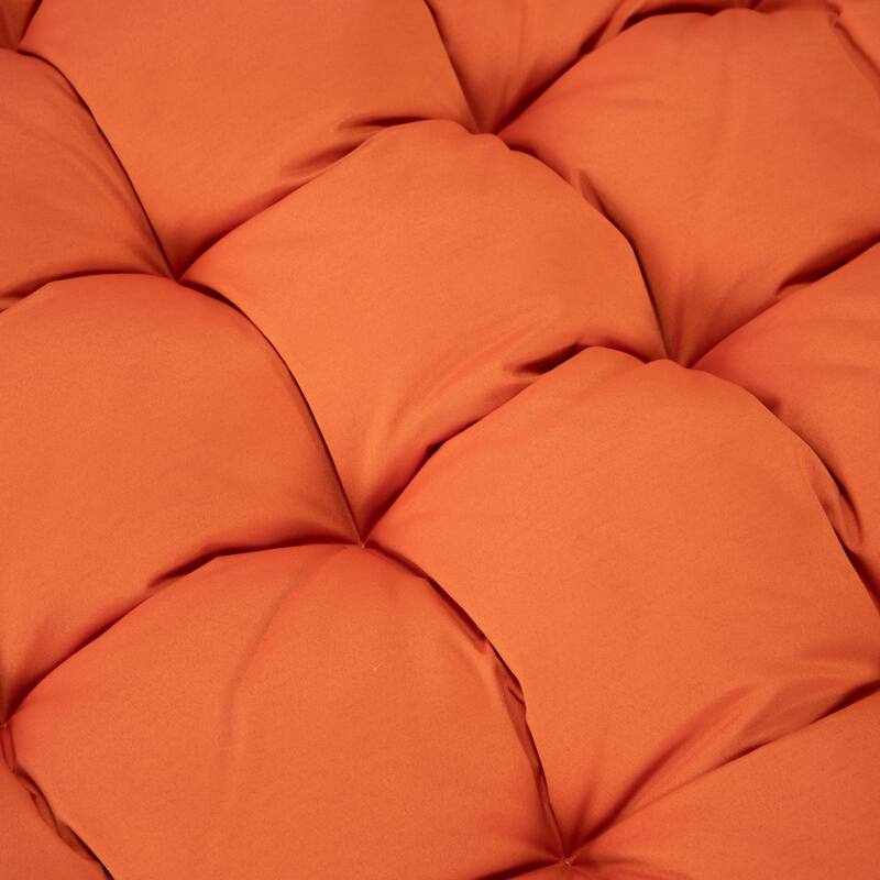 Egg Swing Chair Cushion Durable Weather Resistant Polyester Fits 2 People by LeisureMod