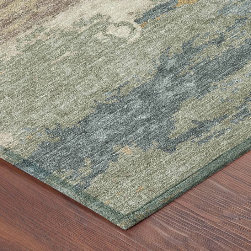 Machine Washable Indoor/ Outdoor Modern Buena Chantille Rug