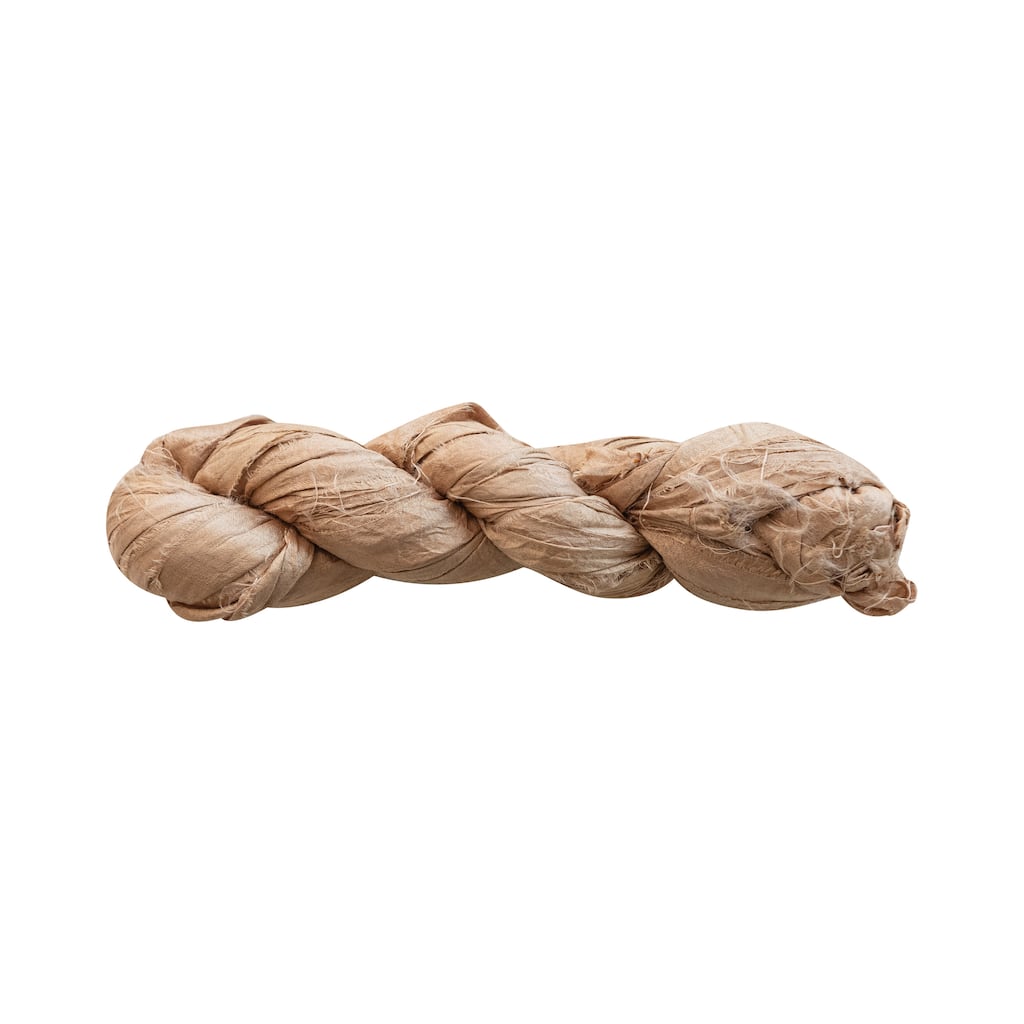 75-Yard Torn Silk Ribbon - Champagne