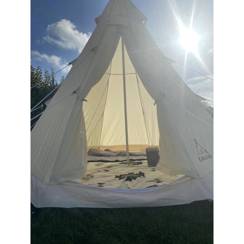 Bell Tent 4 Season 9.85ft Glamping Tent, Hot Tent,Ideal for Family Camping