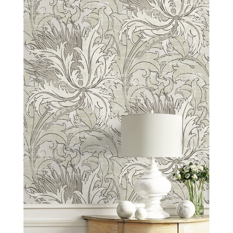 NextWall Floral Folly Peel and Stick Wallpaper