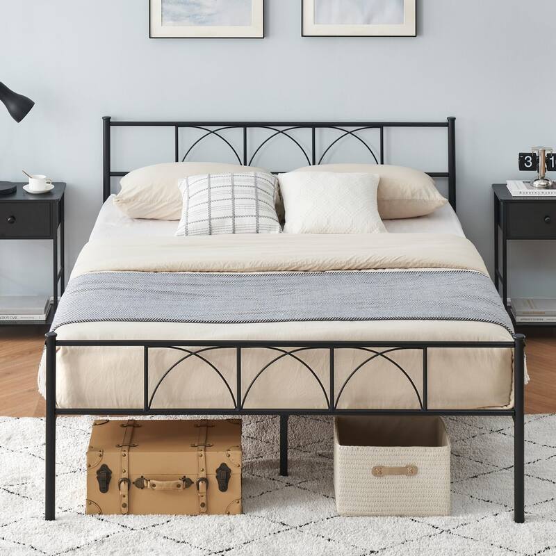 14 Inch Bed Frame with Headboard and Footboard