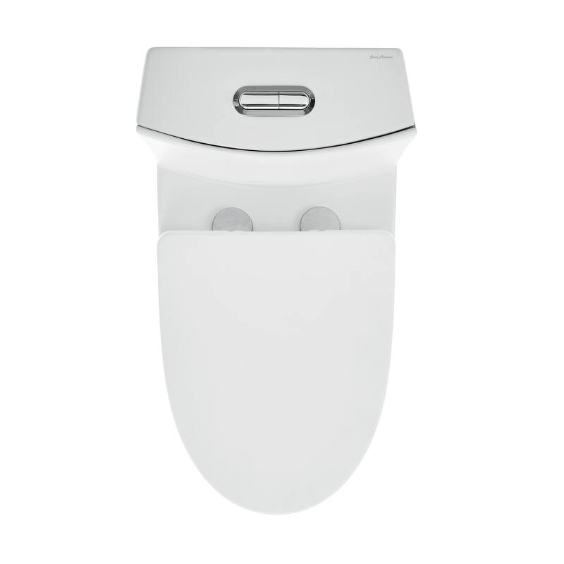 St. Tropez One-Piece 14" Rough-In 1.1/1.6 Gpf Dual Top Vortex Flush Elongated Toilet In Matte White