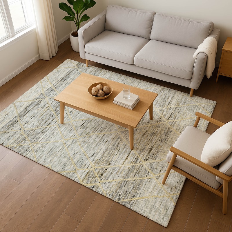 Premium Washable Super Soft Modern Global Mayfield Rug