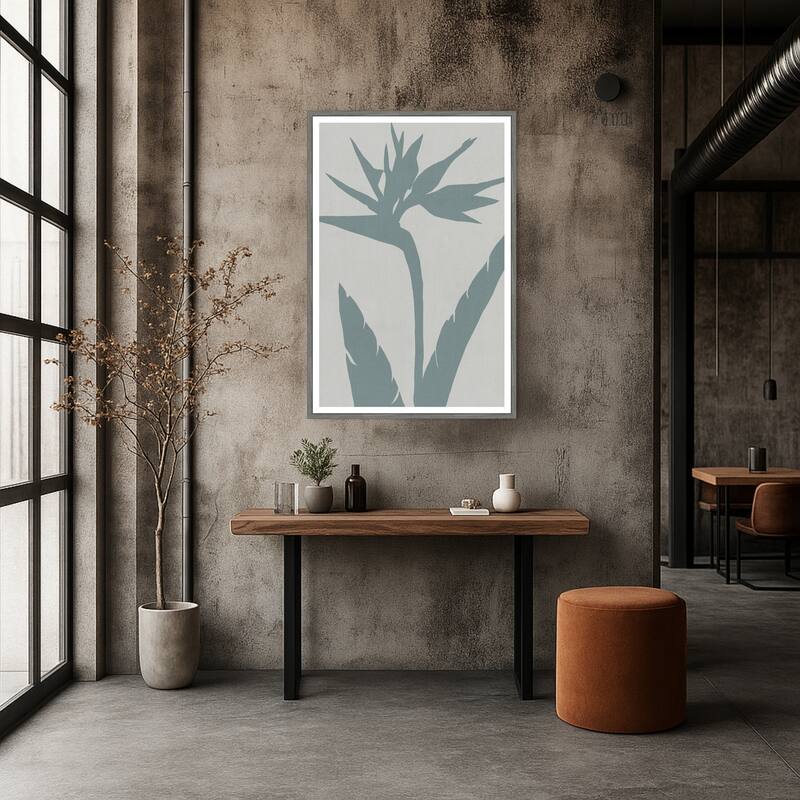 Bird of Paradise by Cartissi Framed Canvas Wall Art Print