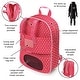 preview thumbnail 3 of 8, Badger Basket Doll Travel Backpack with Plush Friend Compartment - Pink/Star